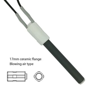 RESISTENZA ACCENSIONE 300 CERAMICA CON FLANGIA PER STUFE  A PELLET LUNGHEZZA TOT 113 mm 300W