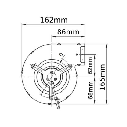 4160148 VENTILATORE CENTRIFUGO EBM ORIGINALE MCZ POLAR NOVA ... - immagine 2