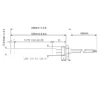 RESISTENZA ACCENSIONE STUFA CALDAIA A PELLET CON RACCORDO 3/8 DIAM 9,9 LUNGHEZZA180MM 300W - immagine 2