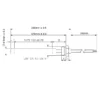 RESISTENZA ACCENSIONE PER STUFE A PELLET, CON RACCORDO 3/8" GAS LUNGHEZZA 180MM 300W - immagine 2