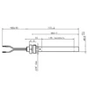RESISTENZA ACCENSIONE STUFA CALDAIA A PELLET CON RACCORDO 3/8 DIAM 9,9 LUNGHEZZA170MM  320W - immagine 2