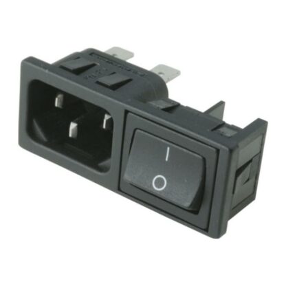 F604 INTERRUTTORE BIPOLARE CON CONNETTORE MASCHIO DA PANNELLO.
