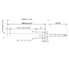 RESISTENZA ACCENSIONE STUFA CALDAIA A PELLET 3/8 DIAM 9,9 LUNGHEZZA 150MM 280W - immagine 2