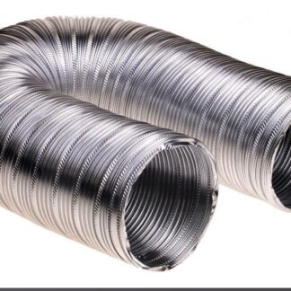 Tubo Flessibile in Alluminio Diametro 60 mm | Allungabile fino a 3 metri | Alta Resistenza al Calore fino a 250°C | Più spessore e Più resistenza