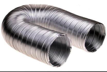 Tubo Flessibile in Alluminio Diametro 60 mm | Allungabile fino a 3 metri | Alta Resistenza al Calore fino a 250°C | Più spessore e Più resistenza