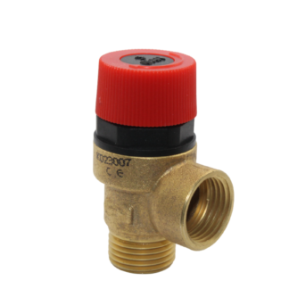 Valvola di sicurezza ordinaria, attacchi MF 1/2″ 3 BAR