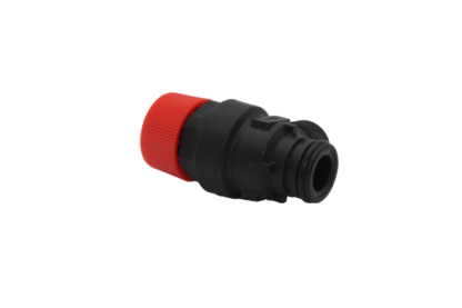 Valvola di sicurezza in plastica ad attacco rapido diametro 20 mm. con O-ring, attacco scarico 1/2" M. - 3 bar. - immagine 2